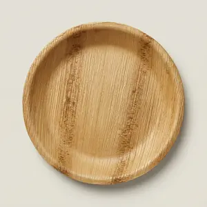 7" Round Compostable Appetizer Plates | Areca Leaf Plates (Pack of 50) – EcoChef