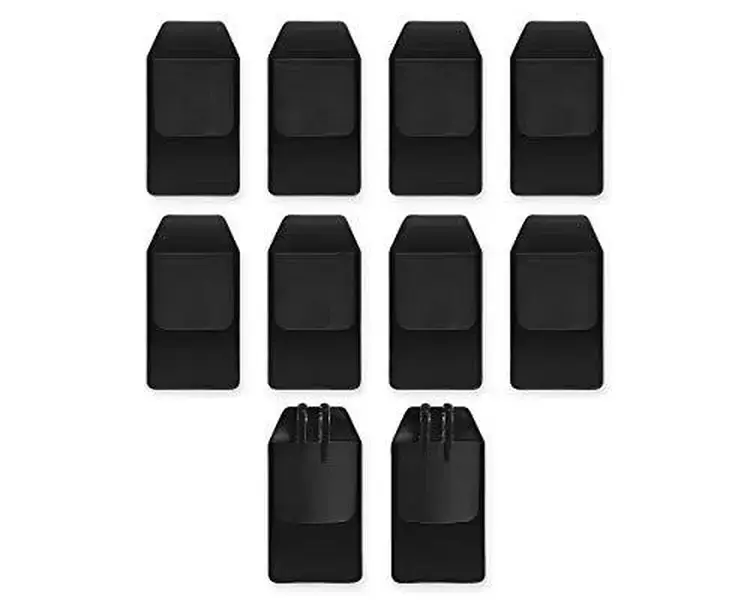 [High Quality]DS. DISTINCTIVE STYLE Shirt Pocket Protector 10 Pieces PVC Pocket Black Cover