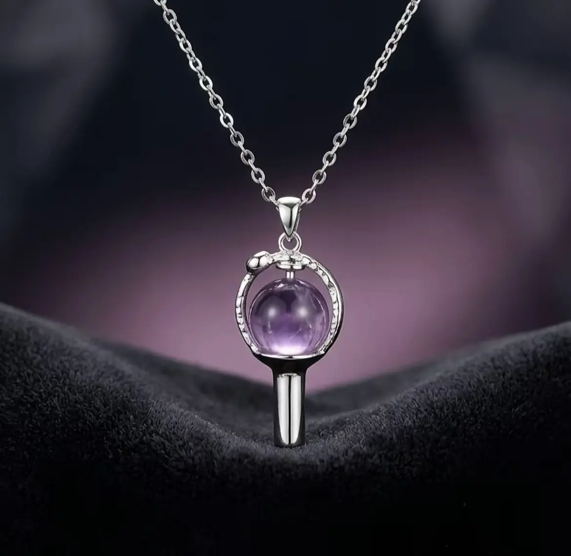 CELIKY US Aesthetic KPop Light Stick Clavicular Necklace - Culturally-Inspired Silver Plated Minimalist Choker, Fandom Accessory Gift for Her (Necklace Only, Box Not Included), Clavicular Necklaces, Culturally-Inspired Necklaces