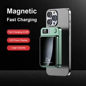 Magnetic Power Bank Mobile 10000/5000mAh Wireless Portable Charger with USB to C Cable Battery Pack Only Compatible with iPhone 17 16 15 14 13 Plus Pro & Pro Max iPhone 14/13/12 Series Charging and more Smartphone Cellphone Electronic Fathersdaygift Black