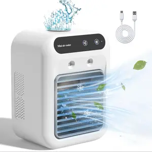 Portable Air Conditioner, 25W Rechargeable Mini Portable AC Unit, Personal Cooling Fan with 2 Speed Settings, Ideal for Bedroom, Office, Outdoor Small Rooms, Portable Air Cooler