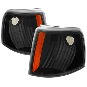 1993-1997 Ford Ranger Factory Style Corner Parking Turn Signal Lights (Matte Black Housing/Clear Lens)