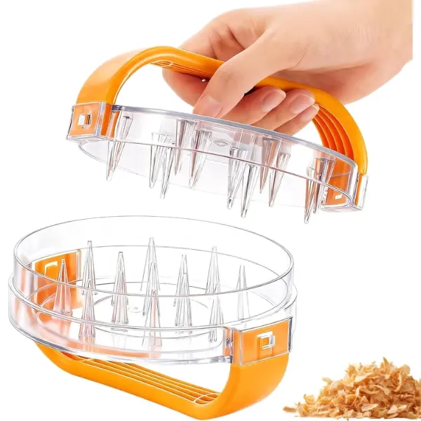 Chicken Shredder Twist Tool, Clear Meat Shredding Gadget for All Kinds of Meat, BPA Free Easy Shred Kitchen Tool