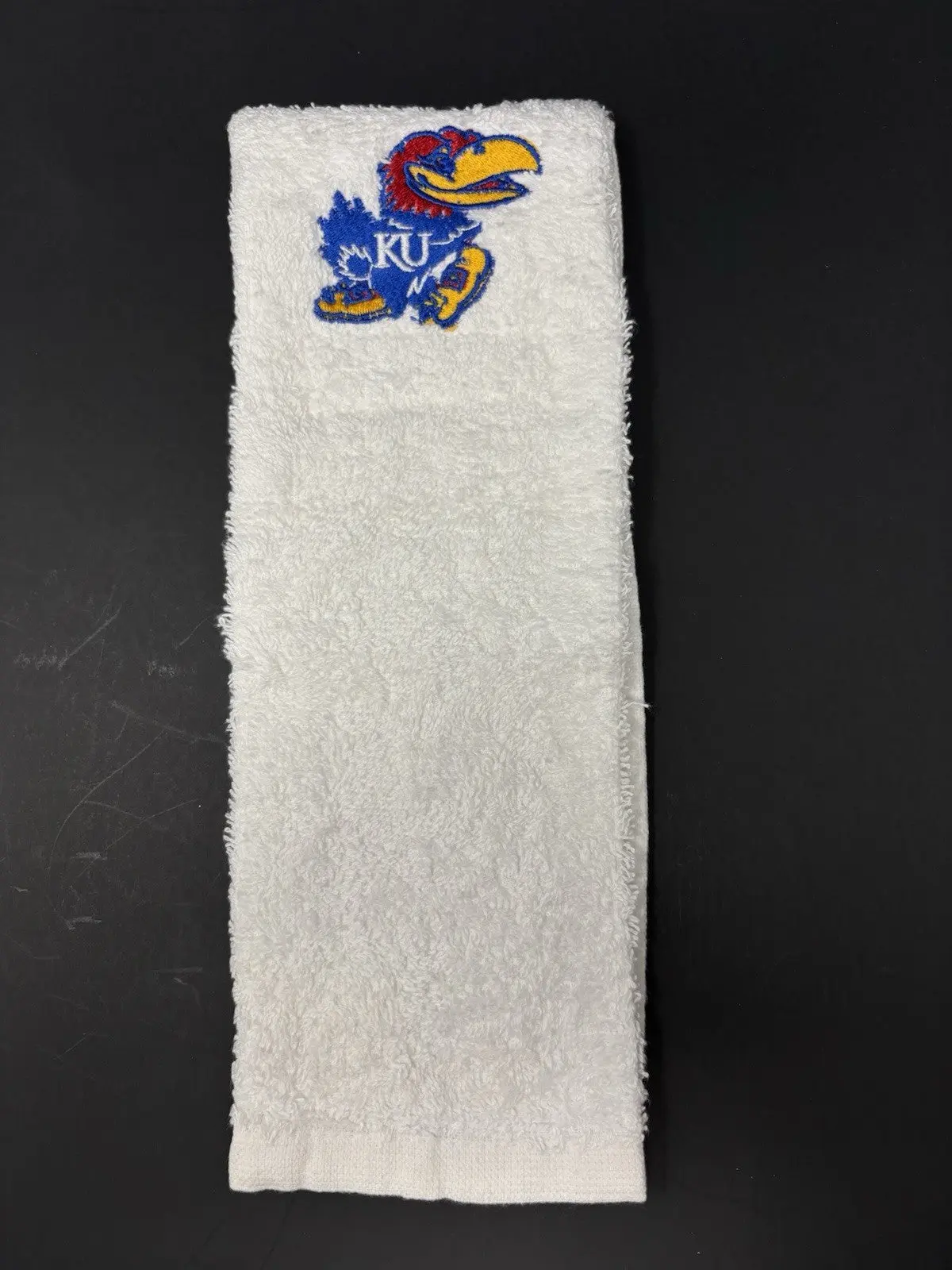 Kansas Jayhawks College Football QB Game Towel White Cotton New