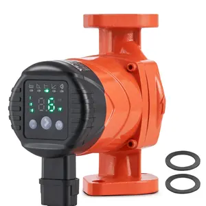 VEVOR 007E-2F2 Hot Water Recirculating Pump,  110V, 42W 16 GPM High Efficiency Circulator Pump, EMC Automatic Hot Water Circulation Pump 1" NPT Flange Circulator Pump for Home Water Heater System