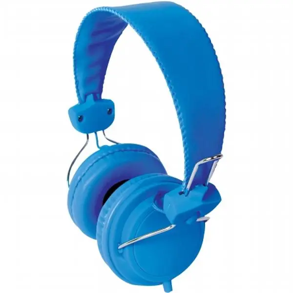 Hamilton TRRS Mobile Headphone with In-Line Mic, Cable, Plug - Blue Audio Accessory