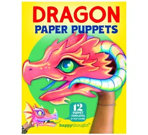 Dragon Paper Puppets: 12 puppet templates to color & create (Happythought craft workbooks)