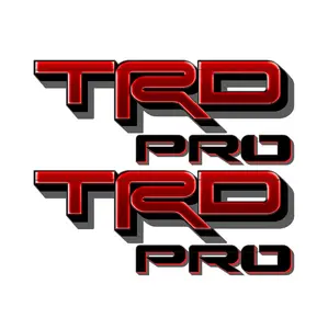 TRD Pro Decals for New Toyota Tacoma Replacement Stickers / Light Grey