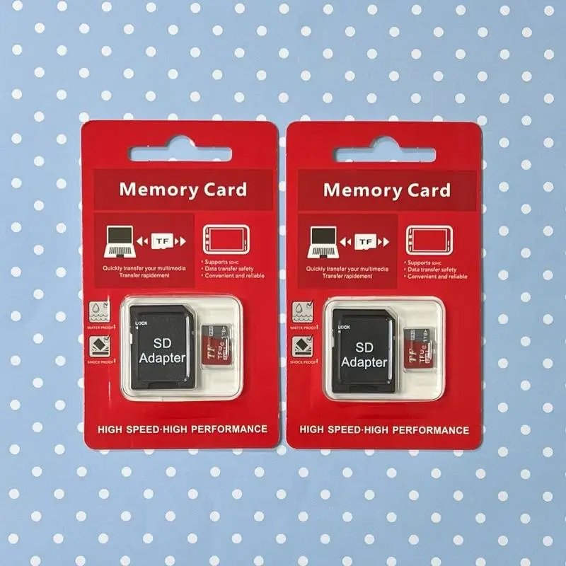 Micro SD card, micro tf memory card with adapter is a SD card for tablets/cameras/mobile phones/laptops/PCS/game consoles/audio - safely store your files! (TF/SD card