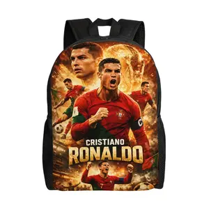 1PC back to school first day of school CR7 Football Siu Daypack Men Women Adult Outdoor Sports Backpack Washable Bookbag