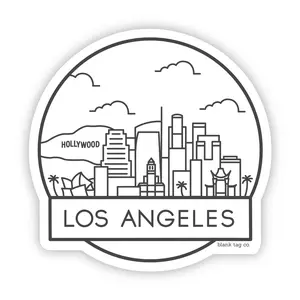 Blank Tag Co.® Waterproof Sticker - Los Angeles Cityscape