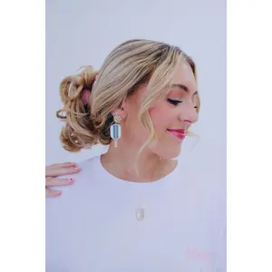 Pickleball Paddle Dangle Earrings- Green Paddle