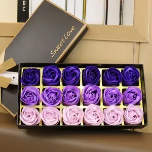 Rose Scented Soap Flower Gift Box, Natural Fragrance, Aesthetic, Aroma, Lifelike, Holiday Gift, Wedding, Birthday Party, Valentine's Day, Mother's Day Present