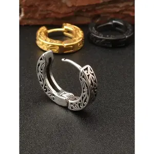 Vintage Punk Style Unisex Earrings, Fashionable Stainless Steel Jewelry, Daily Wear Elegant Gift for Birthdays/holidays