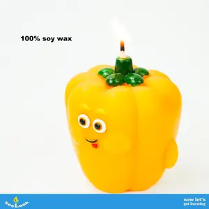 Sweet Pepper Scented Candle - 2026 Spring Decor, Easter Gifts, Cute Room Decor, Birthday Gifts, Anniversary Gifts, Gifts for Boyfriend, Gifts for Friends, Room Decor, Shaped Candles, Scented Candles, Candles, Desk Decor