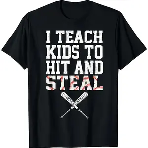 "Funny Baseball Coach T-Shirt – Vintage Style Short Sleeve Graphic Tee, Loose Casual Top for Men, Team Shirt, Summer Cotton Shirt, Coach Gift Idea, Baseball Humor Shirt, Sporty Casual Outfit, Trendy Everyday Wear"