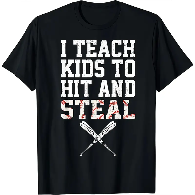 180g"Funny Baseball Coach T-Shirt – Vintage Style Short Sleeve Graphic Tee, Loose Casual Top for Men, Team Shirt, Summer Cotton Shirt, Coach Gift Idea, Baseball Humor Shirt, Sporty Casual Outfit, Trendy Everyday Wear"