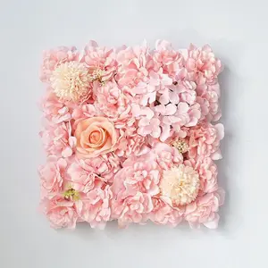 Flower Wall Decor Flower Backdrop Faux Flowers Panel for Party Home Background Decor