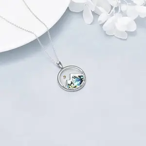 Women's Christian Mustard Seeds Faith Necklace, 18 Inches with 2 Inches Extender, 24.4 mm Pendant, "Your Faith Can Move Mountains" Jewelry Gift
