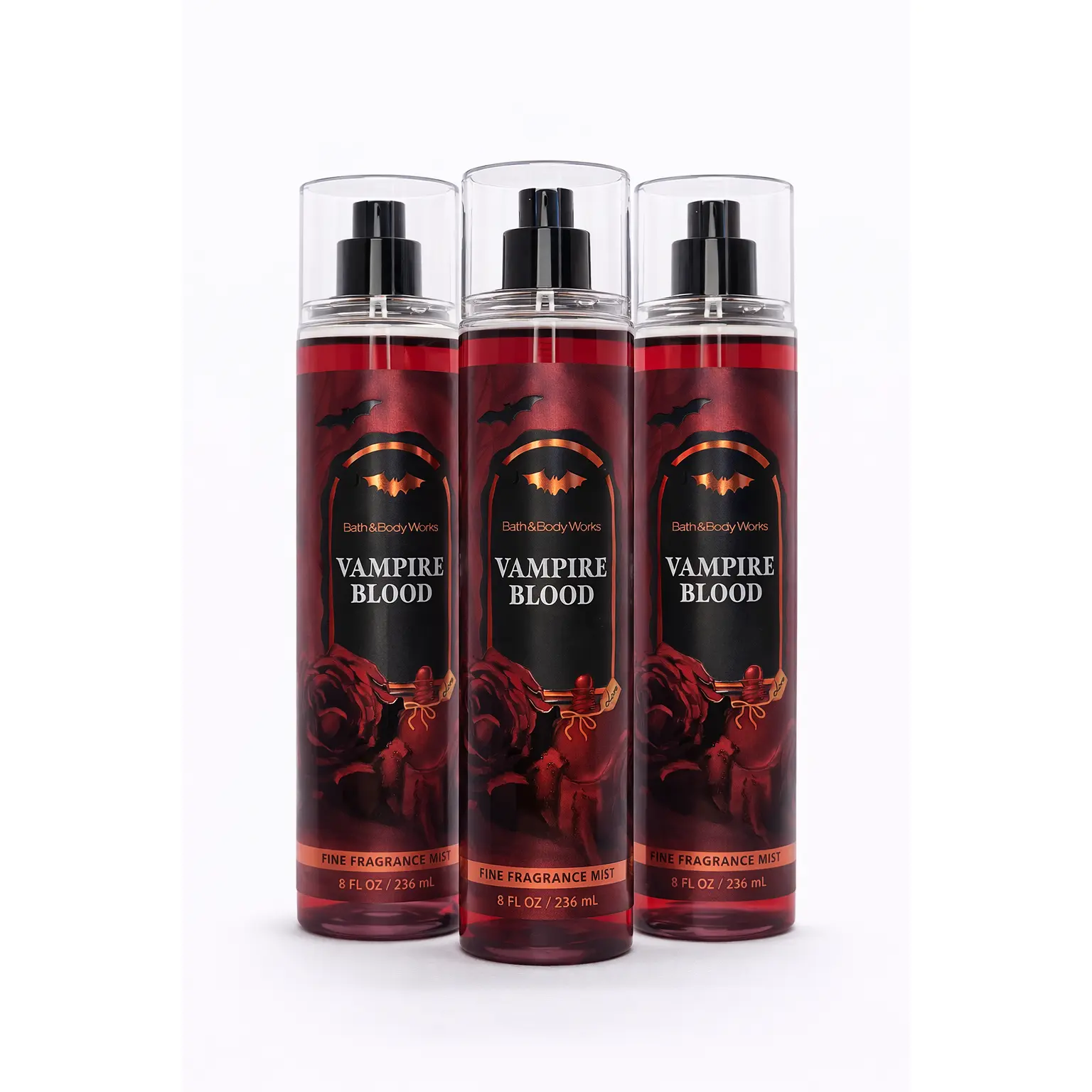 VAMPIRE BLOOD Bath & Body Works Fragrance Mist 3-Pack – 8 oz Each