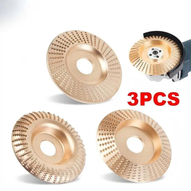 GJANSH 3PCS 4" Grinding Wheels, Wood Carving Sanding Disc Accessory for Polishing Tools,summervibes