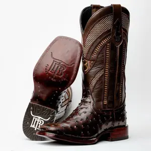 Chocolate Brown Boots - Square Toe