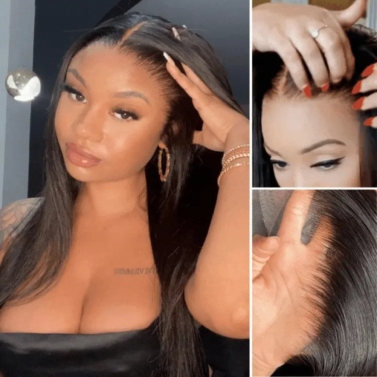 LUVME PreMax Wigs Super Natural Hairline Silky Straight Glueless 13x4 Frontal Lace Wig Human Hair Pre-Cut Lace LUVME PreMax Wigs Super Natural Hairline Silky Straight Glueless 13x4 Frontal Lace Wig Human Hair Pre-Cut Lace