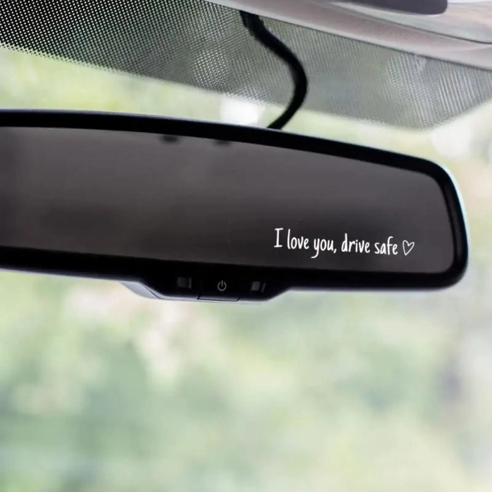 Black-White Car Rearview Mirror Decorative Vinyl Sticker, Peel-and-Stick Car Interior Decor Accessory, Multiple Packs Option for Lady, Adds a Touch of Personal Flair, Ideal Gift