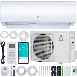 Gaomon 24000BTU 7-in-1 Inverter Mini Split AC Heat Pump - 208-230V, Wi-Fi Enabled, Alexa Compatible, 21 SEER2, R32 Refrigerant, 7 Fan Speeds, Covers Up to 1500 Sq.ft