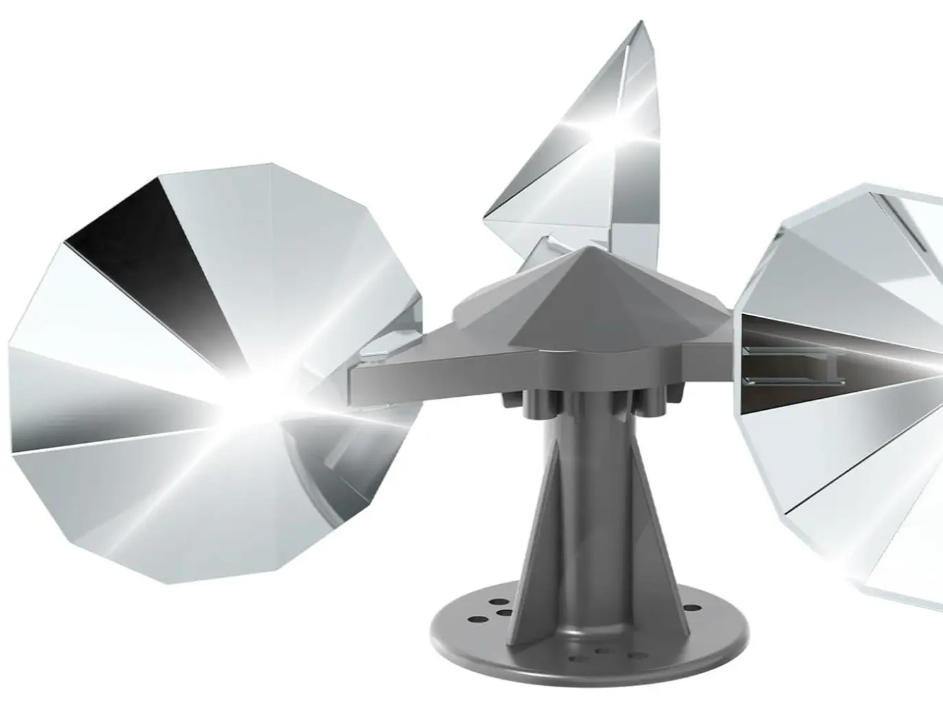 Bird Scare Reflective Device, Bird Reflector with Plastic Base for Outside Patio, Keep Pigeon Woodpeckers and Sparrows Away from Outdoor Boats Roofs Gardens