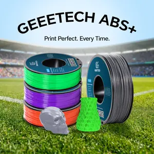 Geeetech ABS+ Filament 1.75mm, Tough and Durable 3D Printer Filament, Impressive Heat & Water Resistant,Low Warping Rate, Impact-Resistant, Dimensional Accuracy +/- 0.02 mm, 1 kg Spool