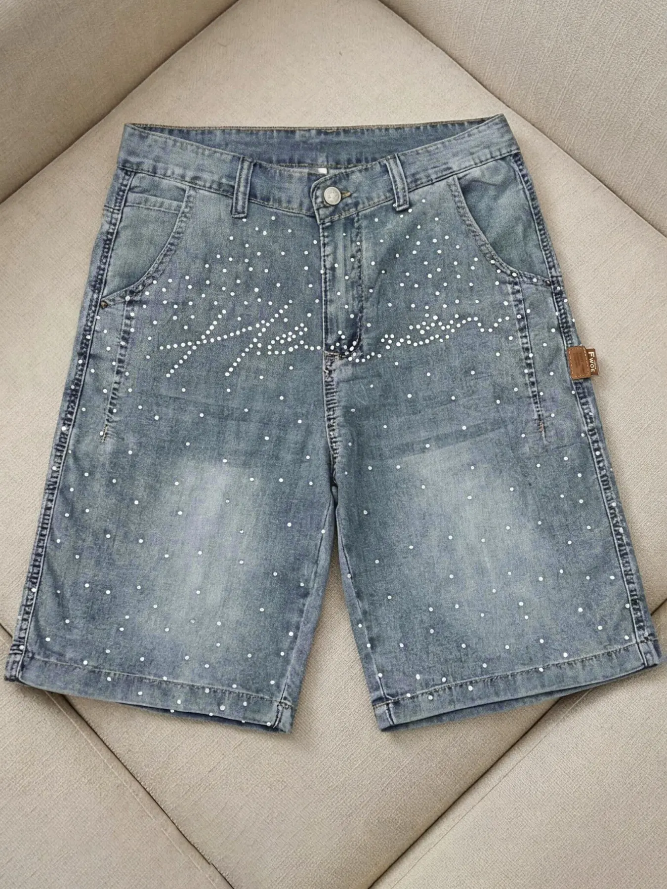 Summer Loose Fit Baggy Oversized Denim Shorts Bottom, Plain Design Fashionable Style Comfortable Breathable Trendy Casual Wear, Perfect for Daily