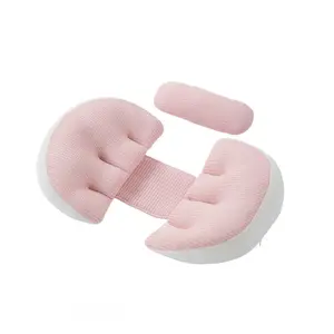 Ergonomic U-Shaped Full Body Support Pillows, Soft Lumbar-Hip-Waist Cushion, Multifunctional Side Sleeper Pillow for Bedroom Rest