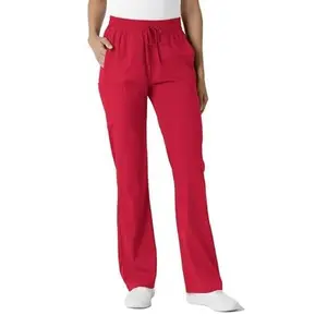 Wink Boundless Scrubs for Women, Bootcut Scrub Pant - Red, XL Tall