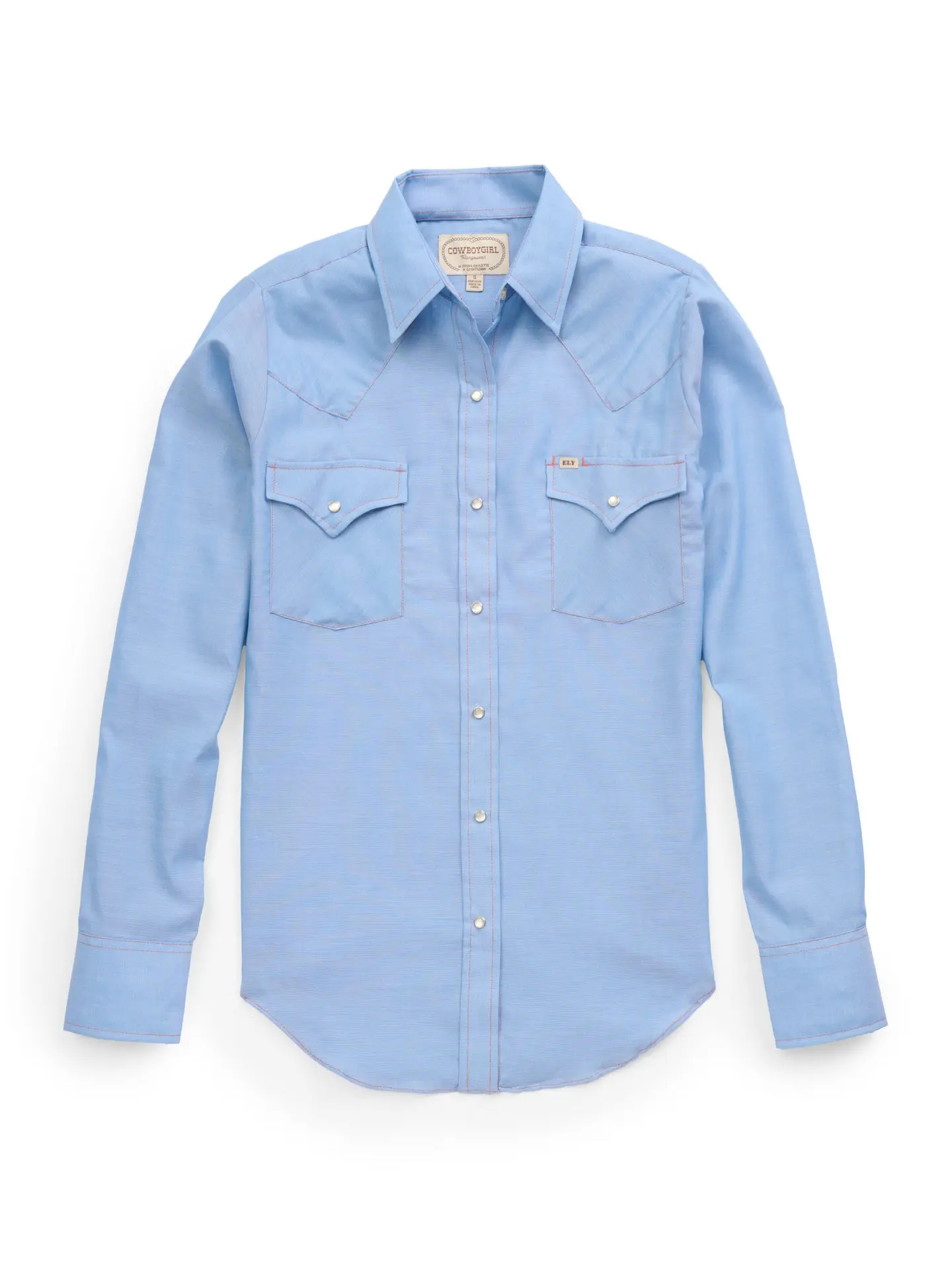 Women's Cowboygirl Blue Chambray Granddaddy Snap Shirt Women's Cowboygirl Blue Chambray Granddaddy Snap Shirt