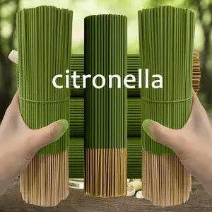 202 High-Quality Natural Citronella-Scented Incense Sticks, 22cm Long Handcrafted With Essential Oil Liquid, Fragrance-Rich Long-Burning Incense For Garden Air Purification, Meditation