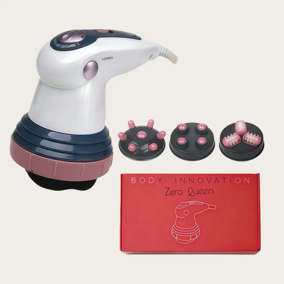 Electric Body Care Machine for Body Sculpting and Toned Arms, Handheld Size Portable Massage Devices with 3 Massage Heads for Daily Use, Gift for Women and Adults, Portable Massagers