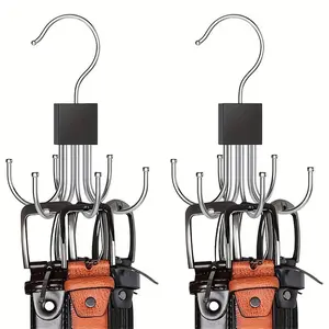 Rotating 6-claw Hook 1 Count/2 Counts Multi-functional for Coat Hat Scarf Wardrobe Storage Hanger & Bag Storage Hook Viral TikTok Home Hack Must-Have Organizer Hanging