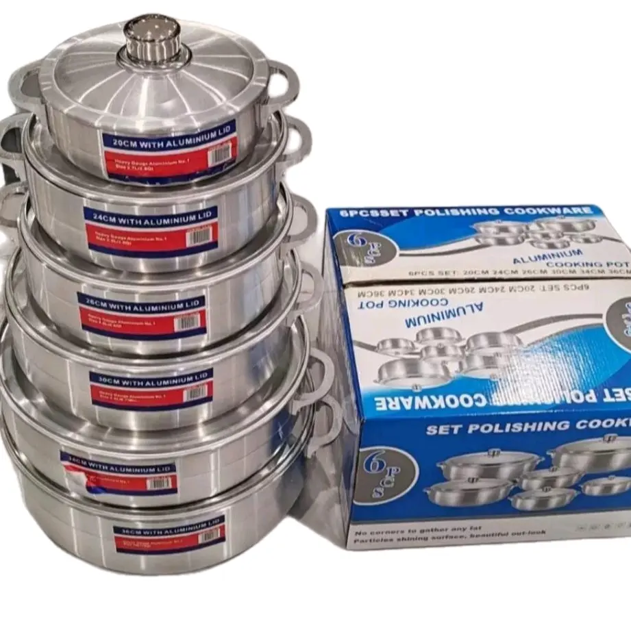 6 pcs Aluminium Cooking Pot Sets durable ki Cookware kitchen sets 6 pcs Aluminium Cooking Pot Sets durable ki Cookware kitchen sets