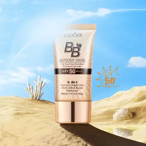 Golden Snail Sunscreen BB Cream SPF50+PA+++ Natural Color Radiance Gentle Makeup Flawless