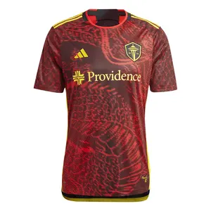 adidas Mens Seattle Sounders Fc 2324 Away Crew Neck Short Sleeve Jersey Soccer Cleats  - Red