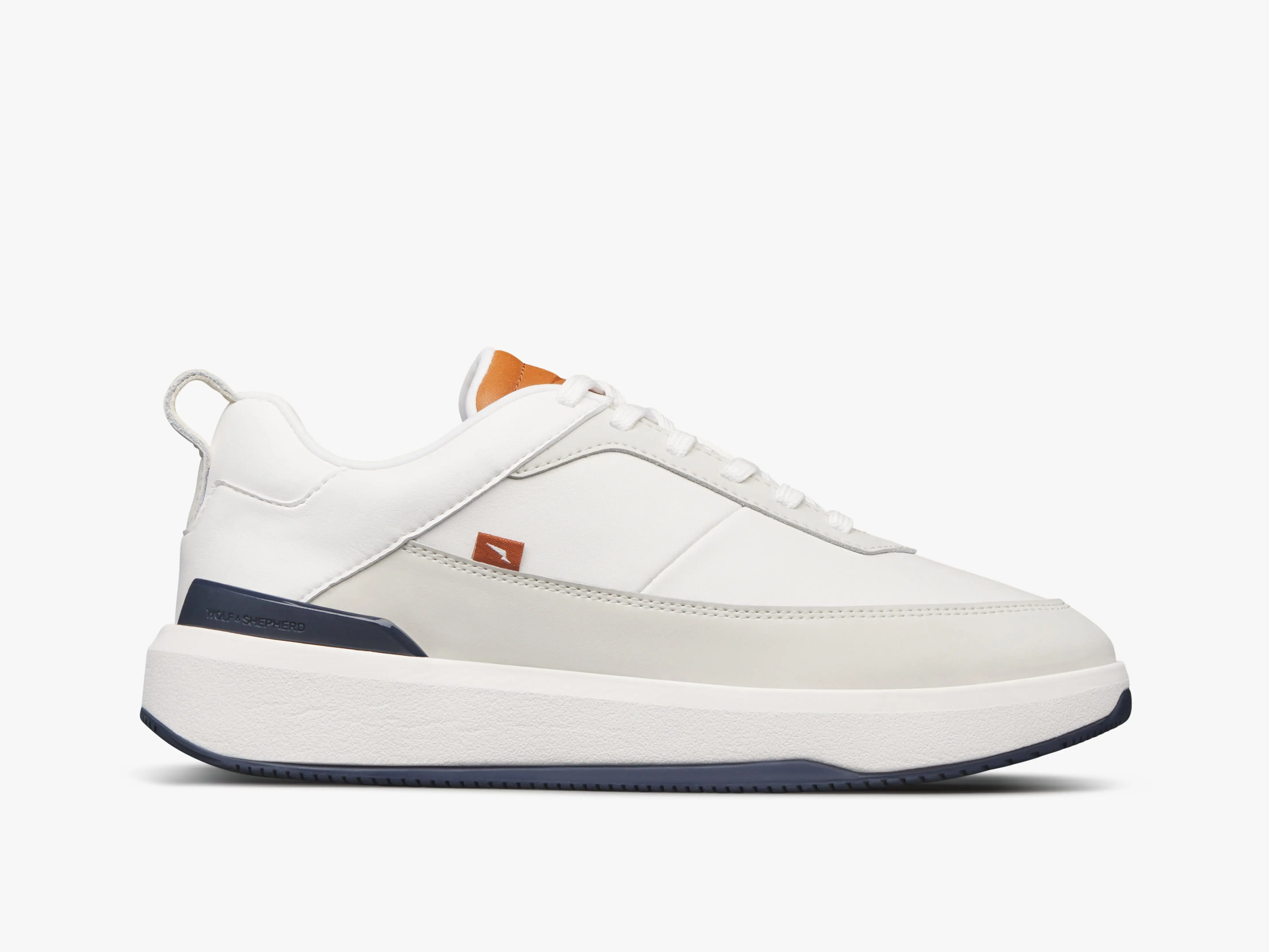 Wolf & Shepherd Men's Baller Low Top Casual Trainers - Soft Soled, EVA Cushion Step Trainer Footwear, Sports Shoes for Casual Wear