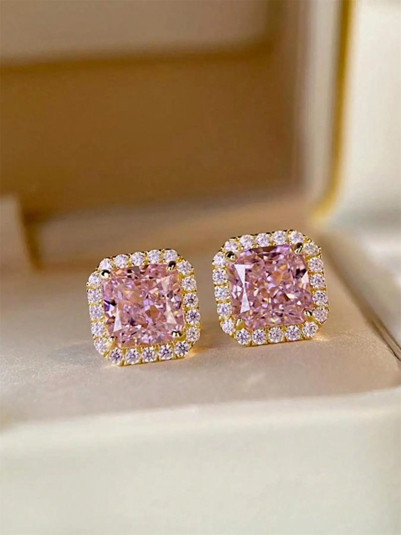 Fashion Elegant Rhinestone Decorated Stud Earrings, Casual Jewelry for Women, Fashionable Jewelry Accessories, Trendy Accessories for Party and Daily Life