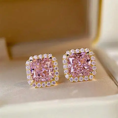 Fashion Elegant Rhinestone Decorated Stud Earrings, Casual Jewelry for Women, Trendy Accessories for Party and Daily Life