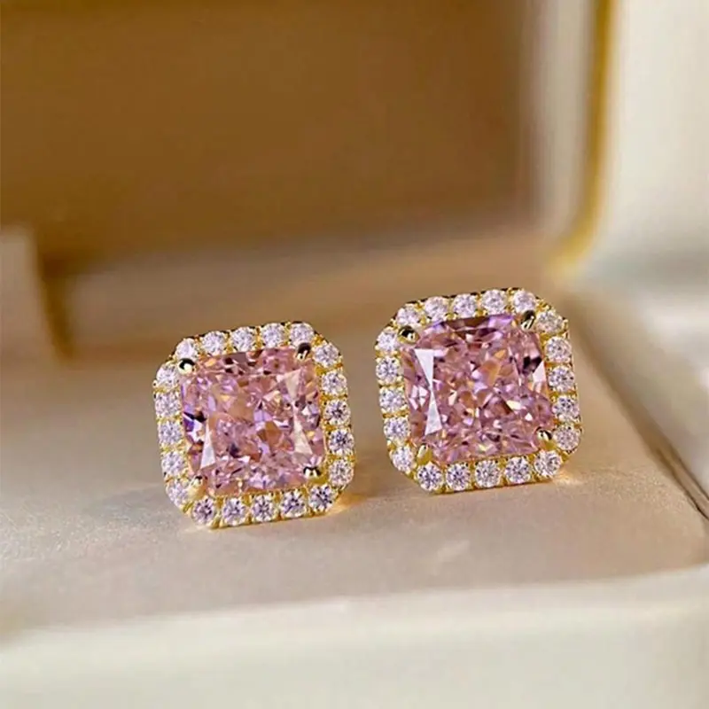 Fashion Elegant Rhinestone Decorated Stud Earrings, Casual Jewelry for Women, Trendy Accessories for Party and Daily Life