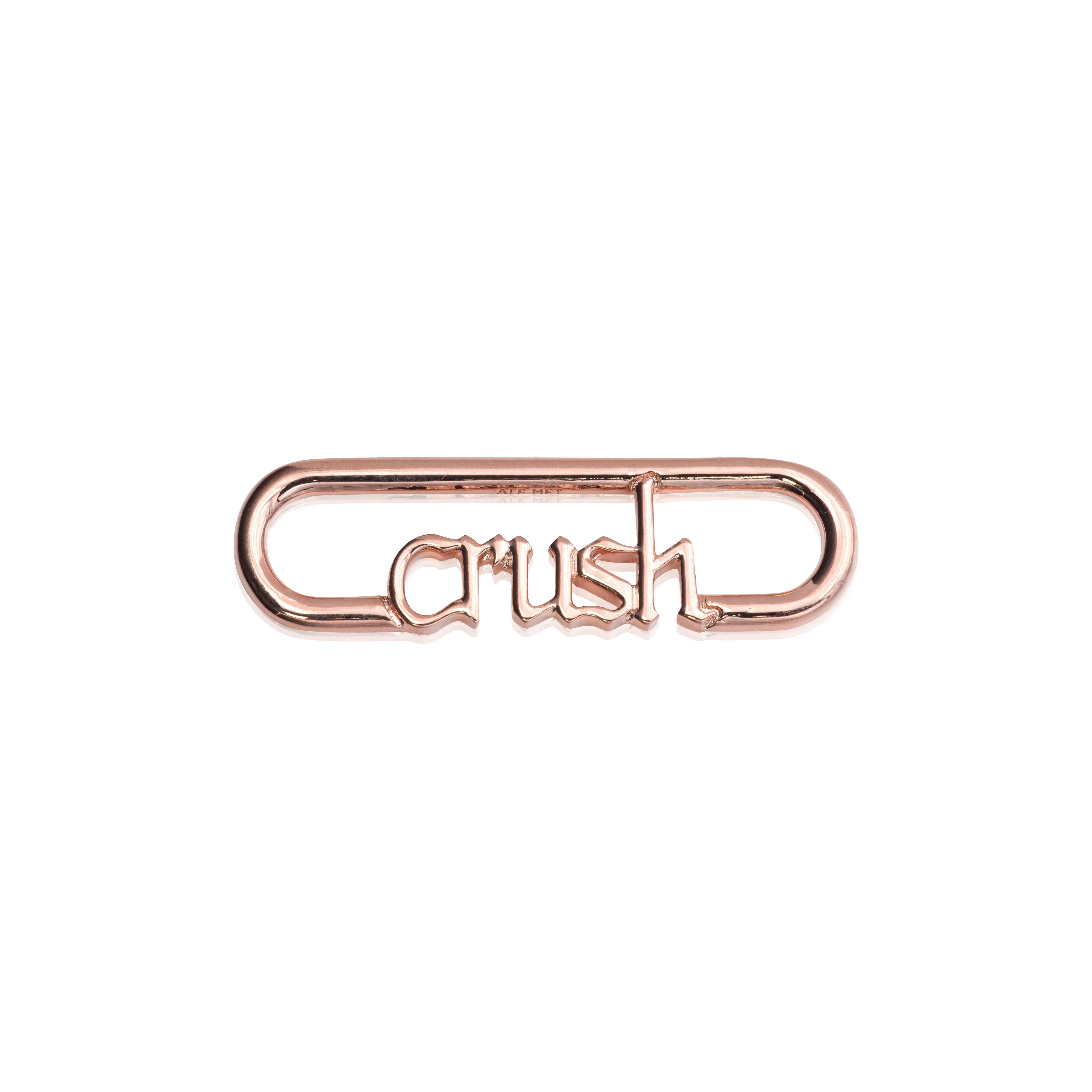 Pandora ME Styling Crush Word Link Bracelet 14ct Rose Gold-Plated Metal Blend Women's Jewelry 780080C00