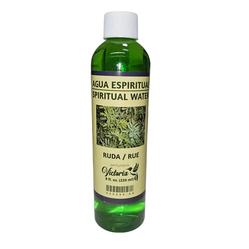 Spiritual Rue Water - 8oz Protective Cleansing Freshener, Single Item Religious Home Decor Supply