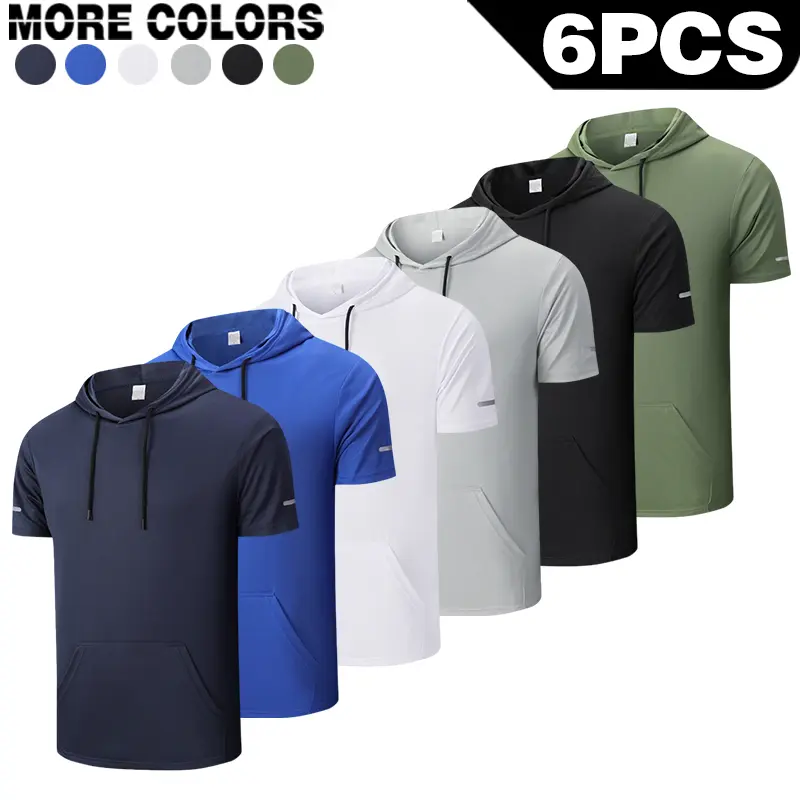Summer new quick-dry T-shirt, quick-dry short-sleeved ice silk T-shirt, ice silk short-sleeved summer round-neck sports ice silk short-sleeved shirt