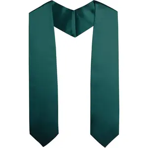 GradSeason Unisex Adult Plain Graduation Stole for Academic Commencements, 60'' long