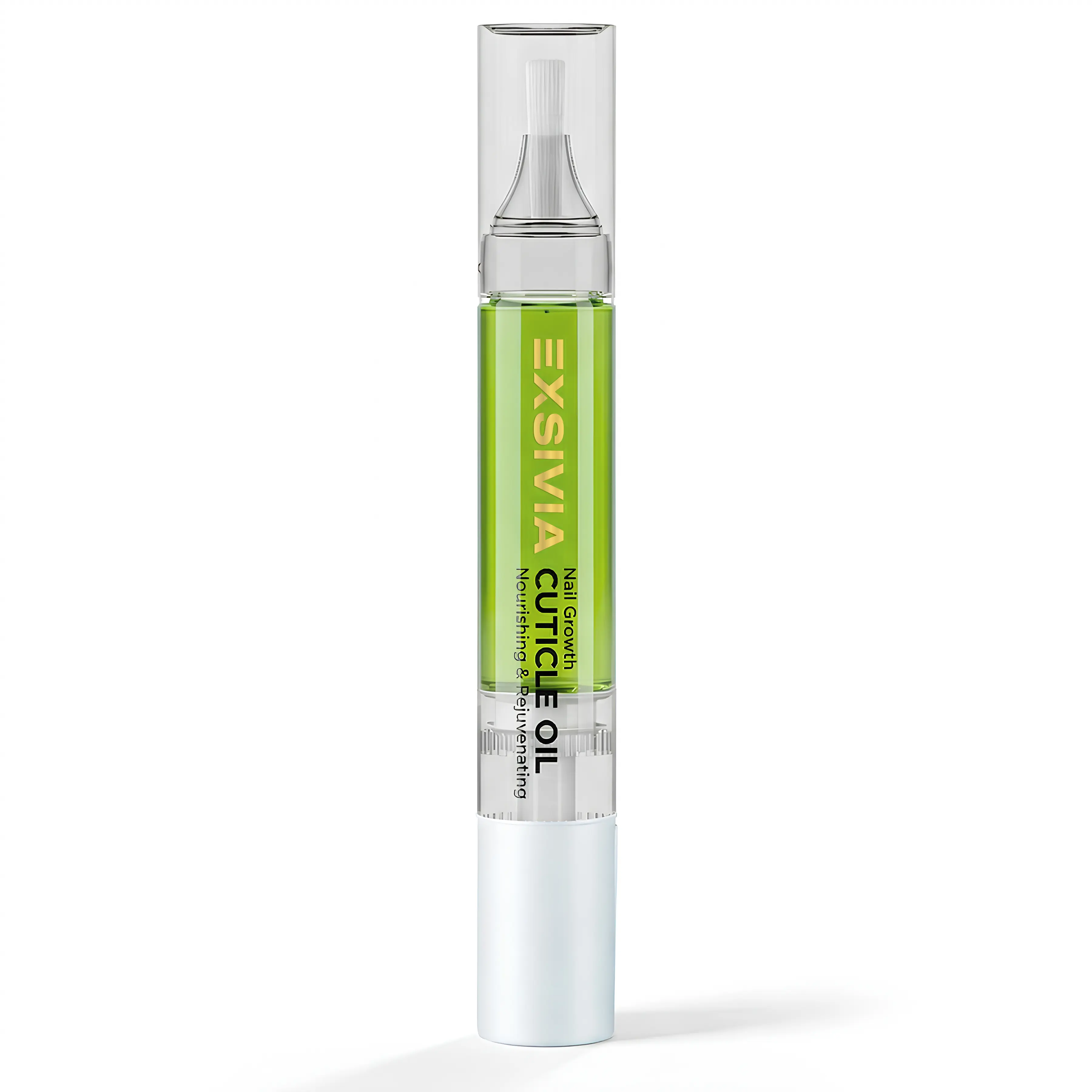 EXSIVIA Nail Growth Cuticle Oil Pen 10ml – Vitamin E & Jojoba Infused Nail Strengthener Serum – Nourishes Dry Cuticles, Repairs Brittle Peeling Nails, Promotes Healthy Nail Growth – Non-Greasy, Vegan & Leak-Proof Pen